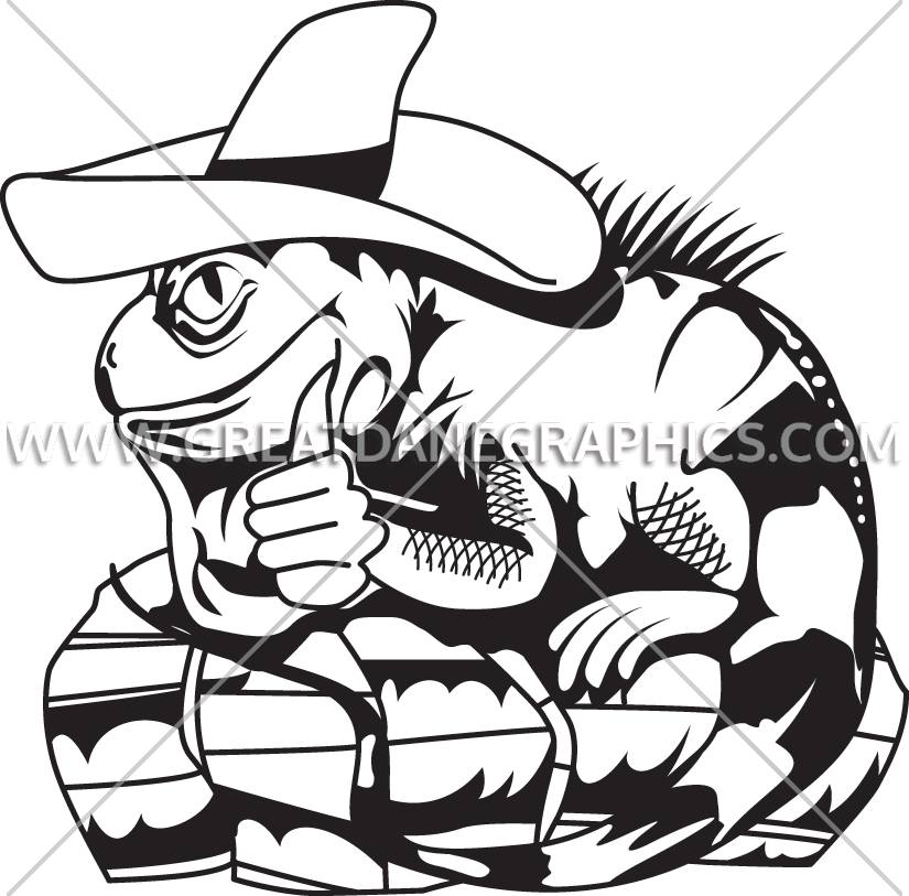 825x813 Sombrero Iguana Production Ready Artwork For T Shirt Printing