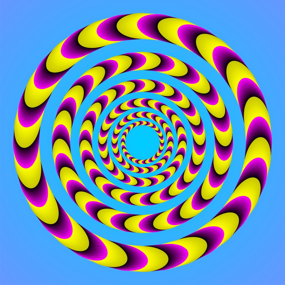 1000x1000 Optical Illusion Clipart Moving