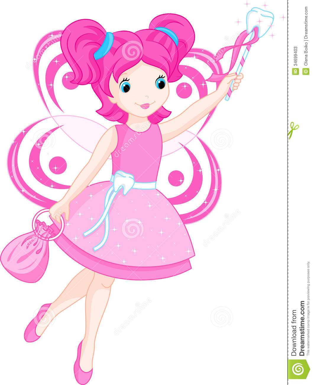 1062x1300 Pink Tooth Fairy Clipart