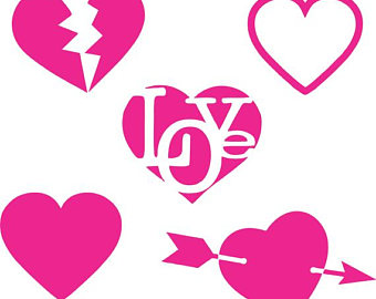 340x270 Broken Heart Svg Etsy