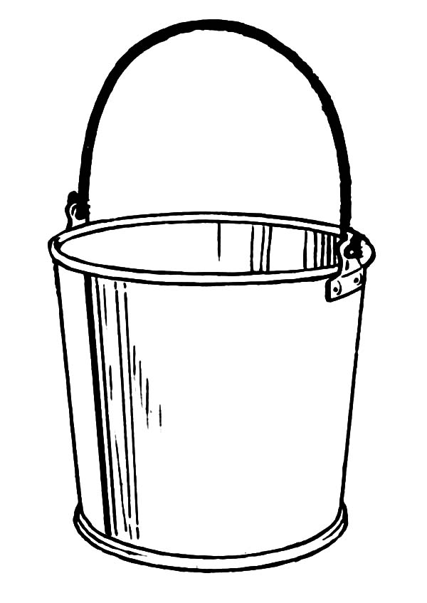 600x847 Bucket Coloring Page 554123