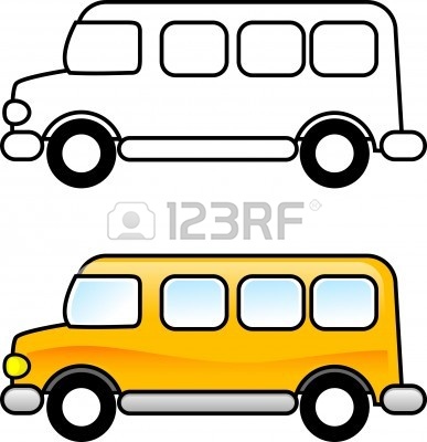 387x400 Bus Clipart Printable