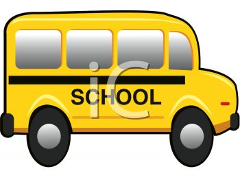 350x262 Picture Of A Short School Bus In A Vector Clip Art Illlustration