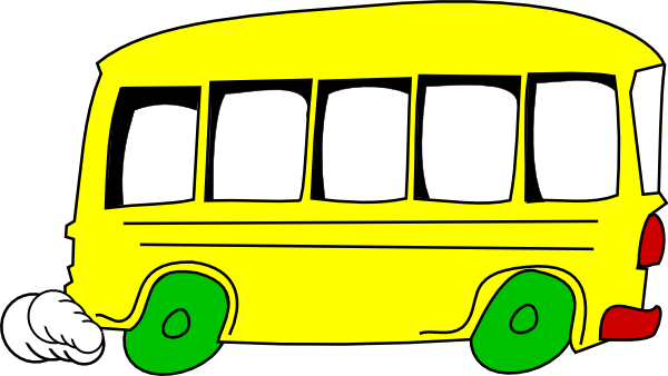 600x338 Yellow Bus Clip Art