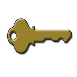 300x300 Gold Colored Key Clipart Panda
