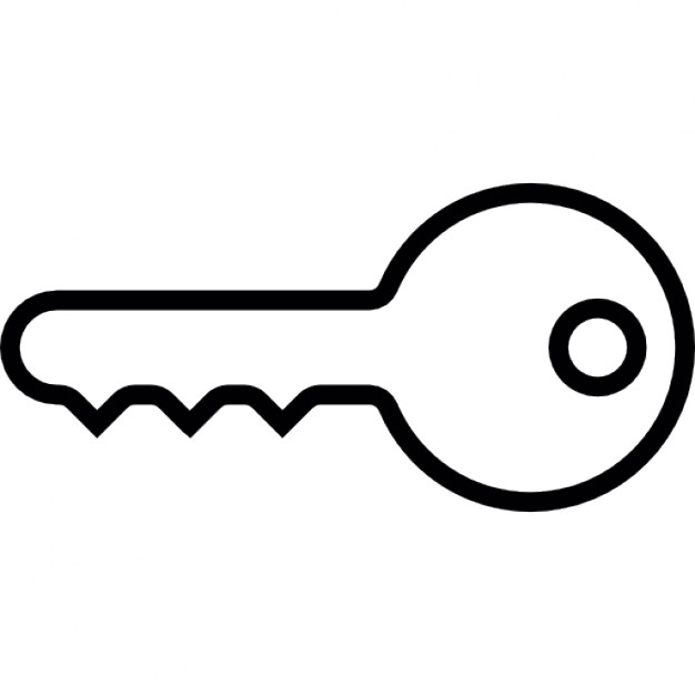 626x626 Outline Of A Key Icons Free Download