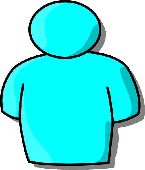 510x598 Light Blue Person Clip Art