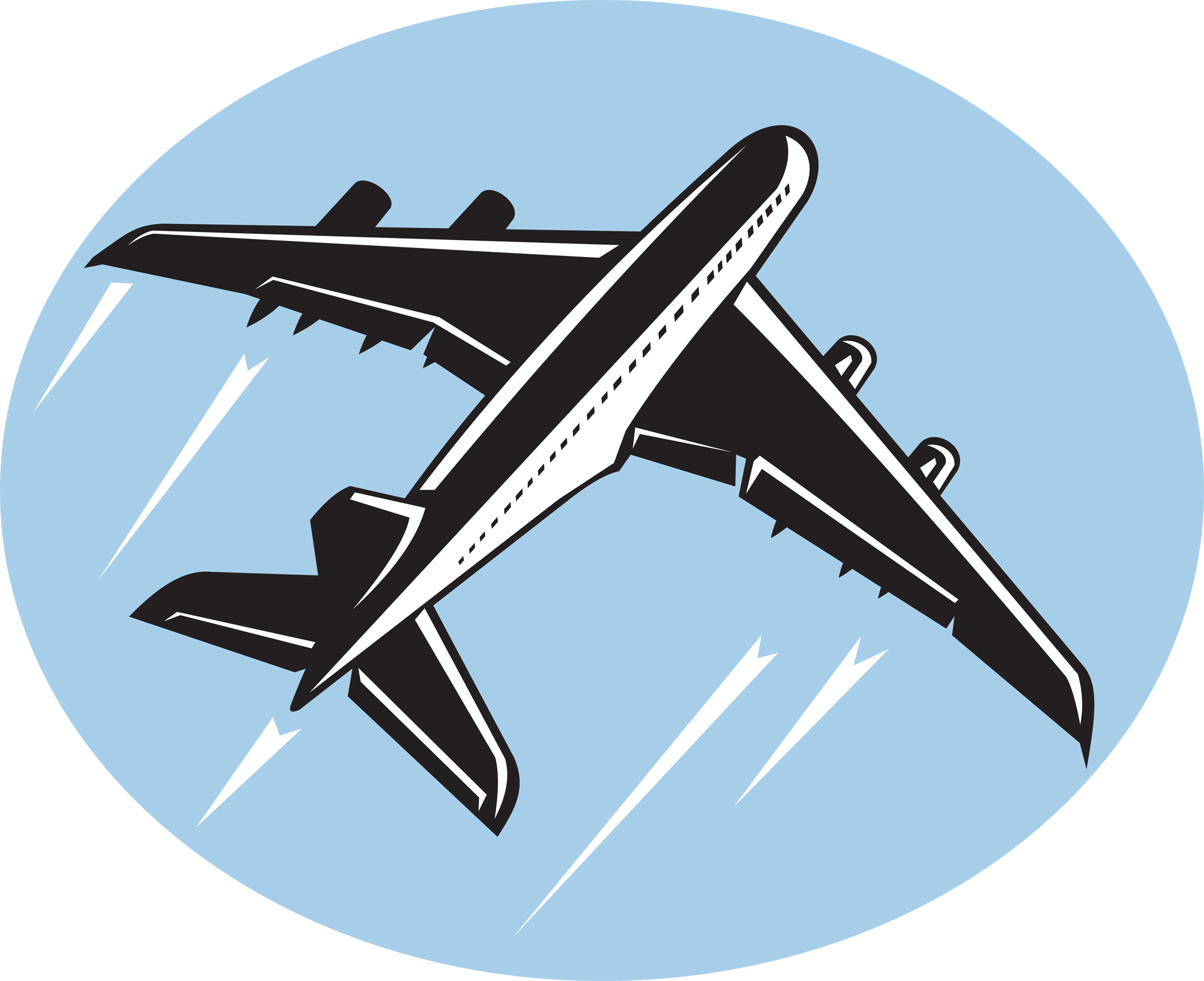 2400x1955 Airplane Clip Art