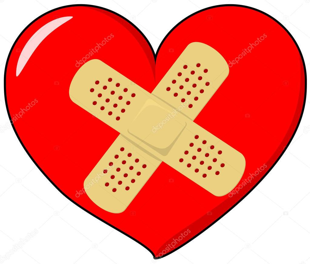 1023x872 Heart With Band Aid Stock Vector Pixelado