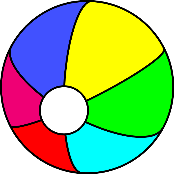 600x600 Beach Ball Clipart