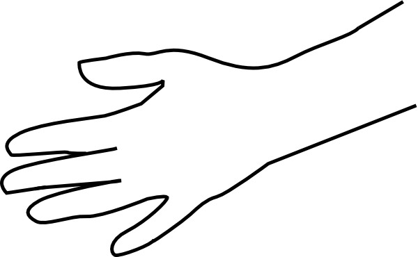 600x370 Hands Clipart Black And White