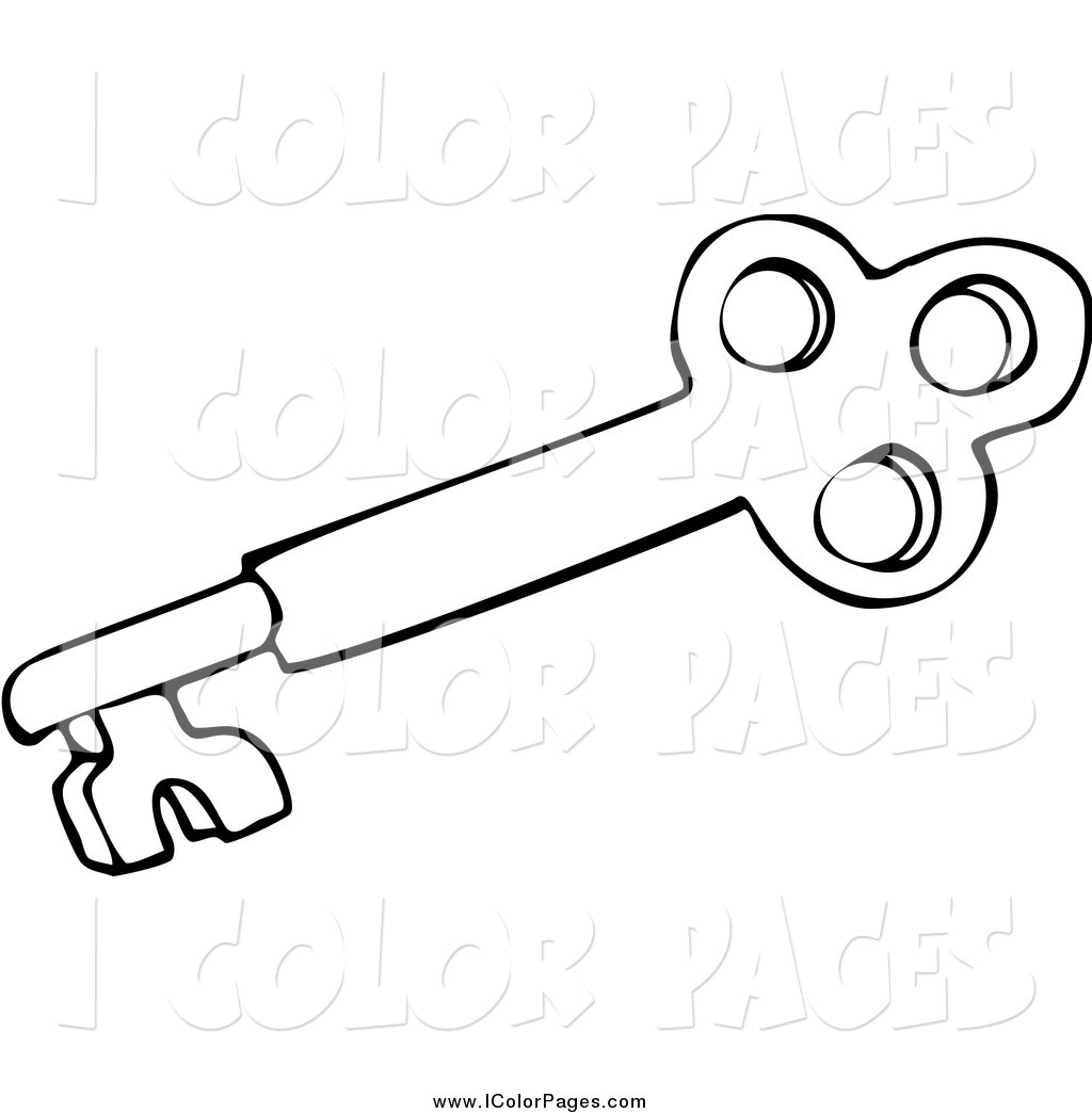 1024x1044 Key Coloring Page