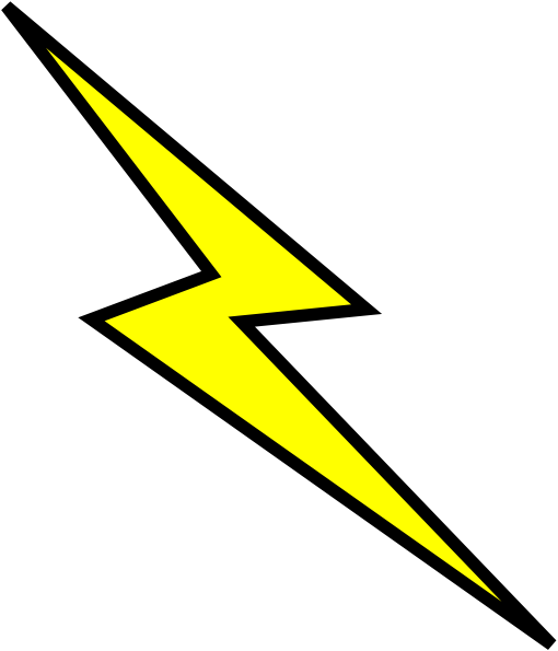 510x595 Lightning Bolt Clip Art