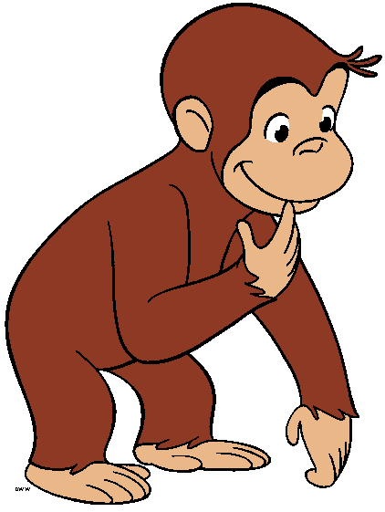 422x561 Free Printable Monkey Clip Art Curious George Clipart Quality