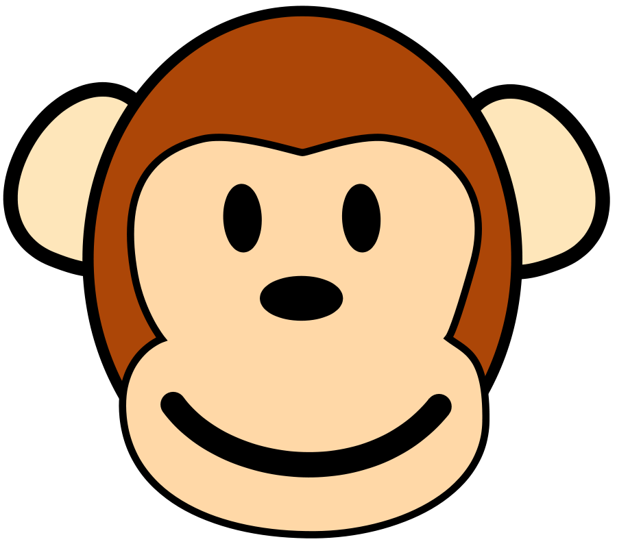 900x794 Monkey Clip Art Black And White Free Clipart Images 4