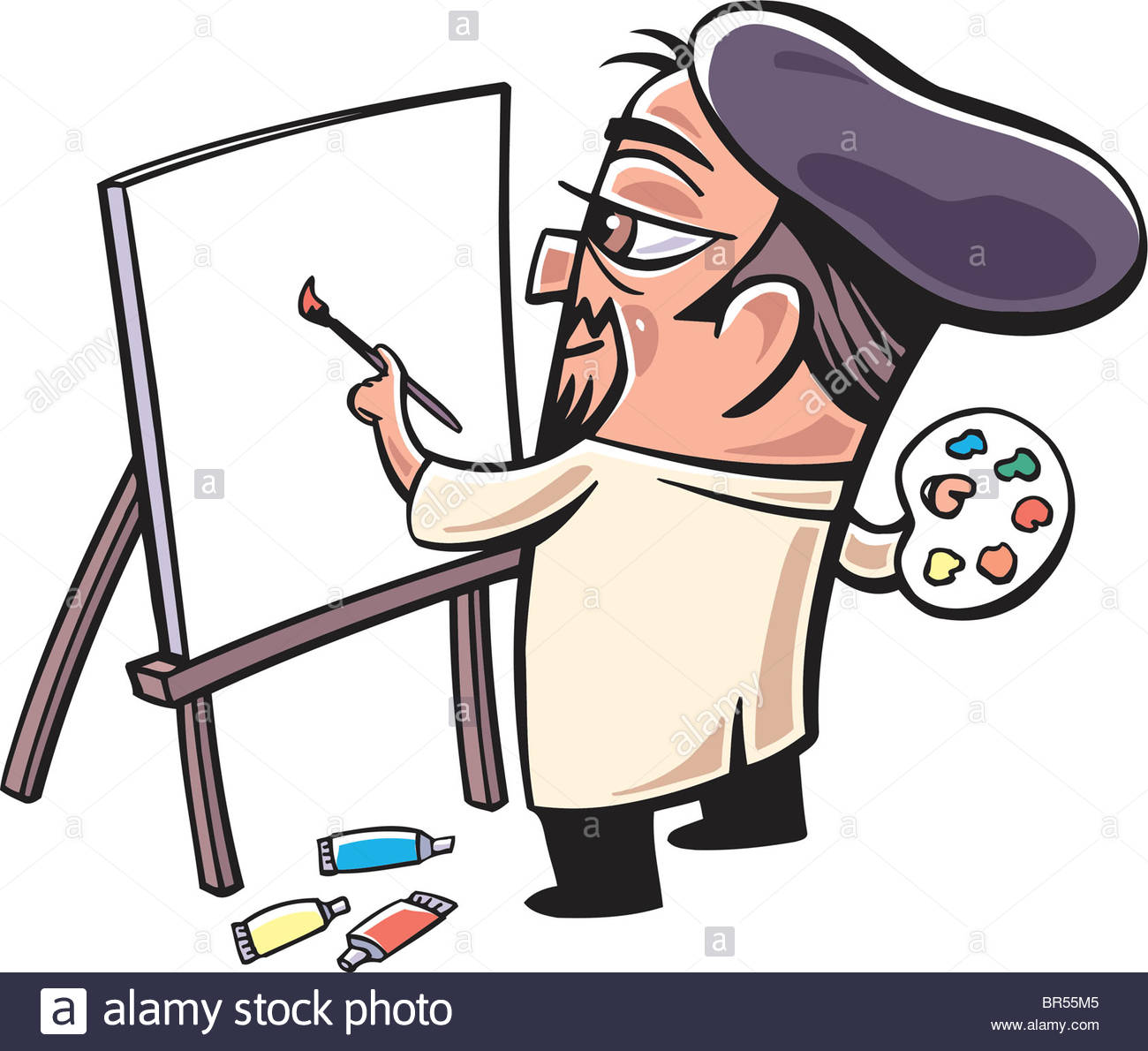 1300x1190 A Drawing Of A Painter