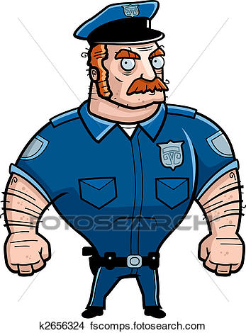 347x470 Clipart Of Police Officer K2656324