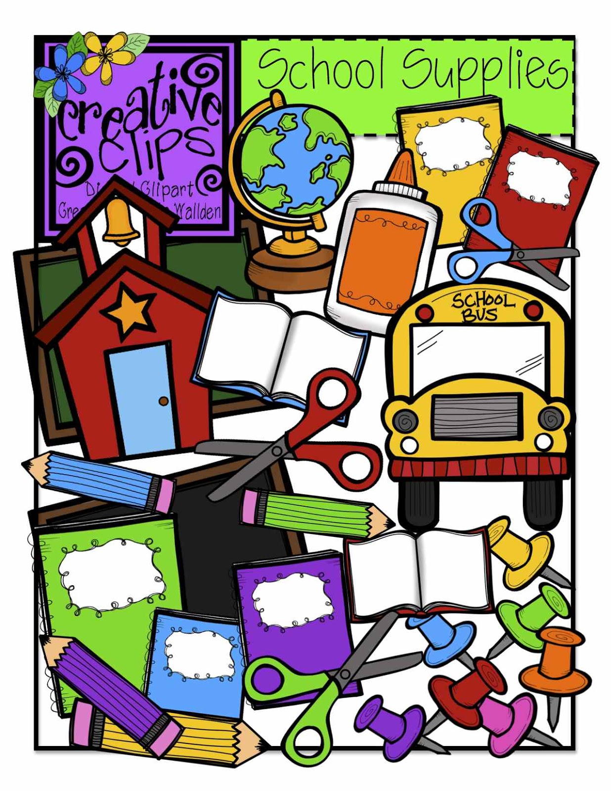 1236x1600 47 Free School Supplies Clipart