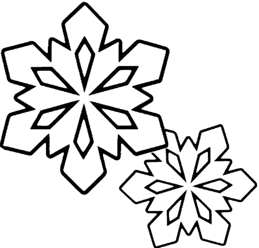 900x864 Snowflake Clipart Black And White