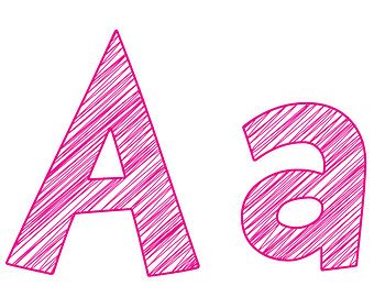 340x270 Pink Letter A Clipart