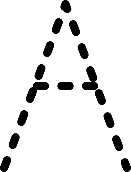 456x599 Alphabet Tracing Letter A Clip Art Free Vector In Open Office