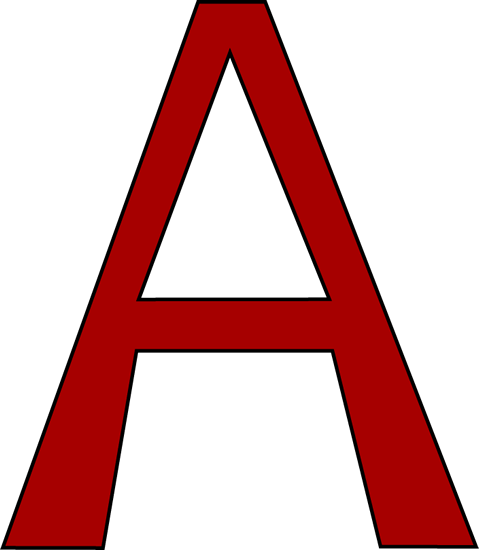 479x550 Red Letter A Clip Art