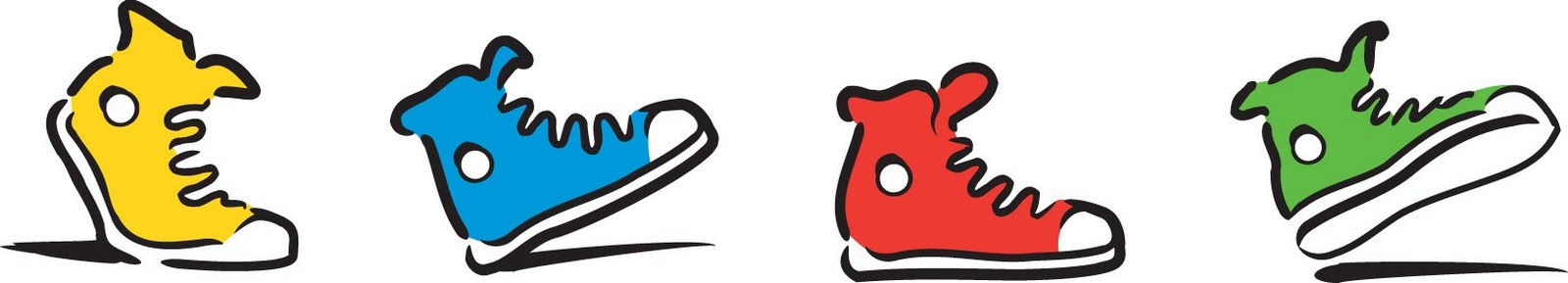 1600x289 Sneakers Clipart Cartoon