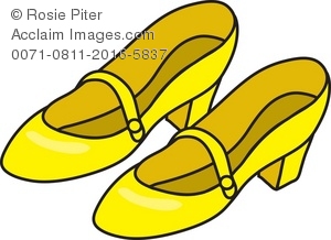 300x218 Yellow Sneaker Clipart