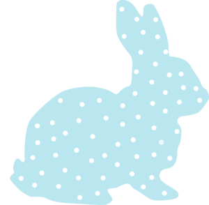 300x294 Bunny Clipart Polka Dot
