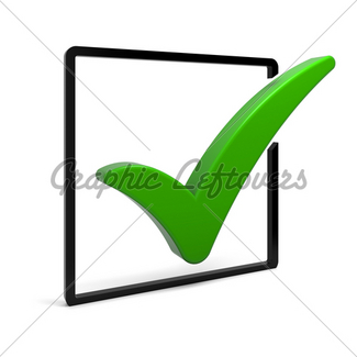 325x325 Red Check Mark Gl Stock Images