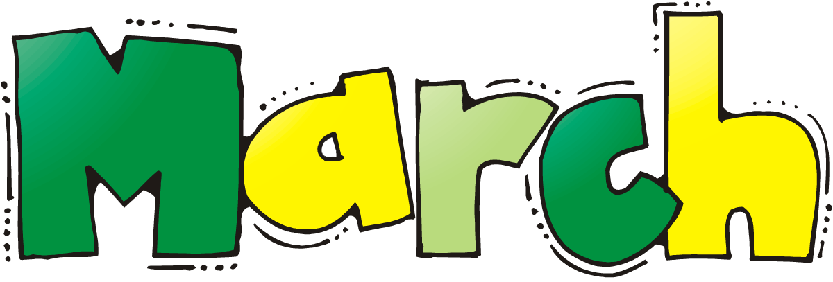 1200x407 March Related Keywords Clip Art