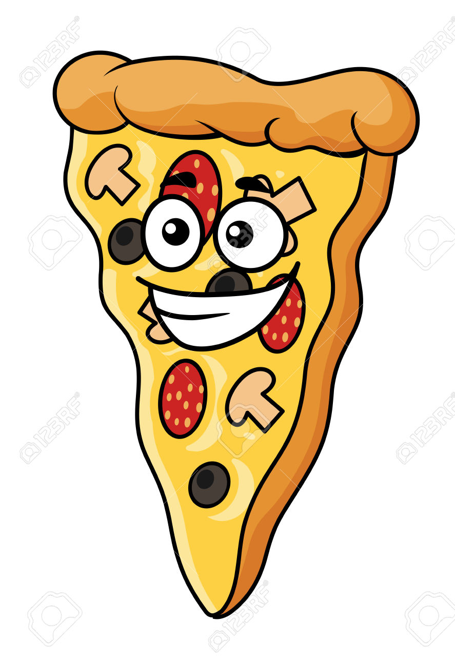 887x1300 Pizza Clipart Smile