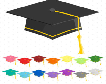 340x270 Graduation Clip Art Graduation Cap Clipart Digital Clip Art
