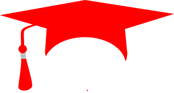 600x322 Red Graduation Cap Clip Art