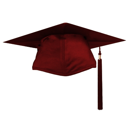 441x441 Maroon Graduation Cap Clipart