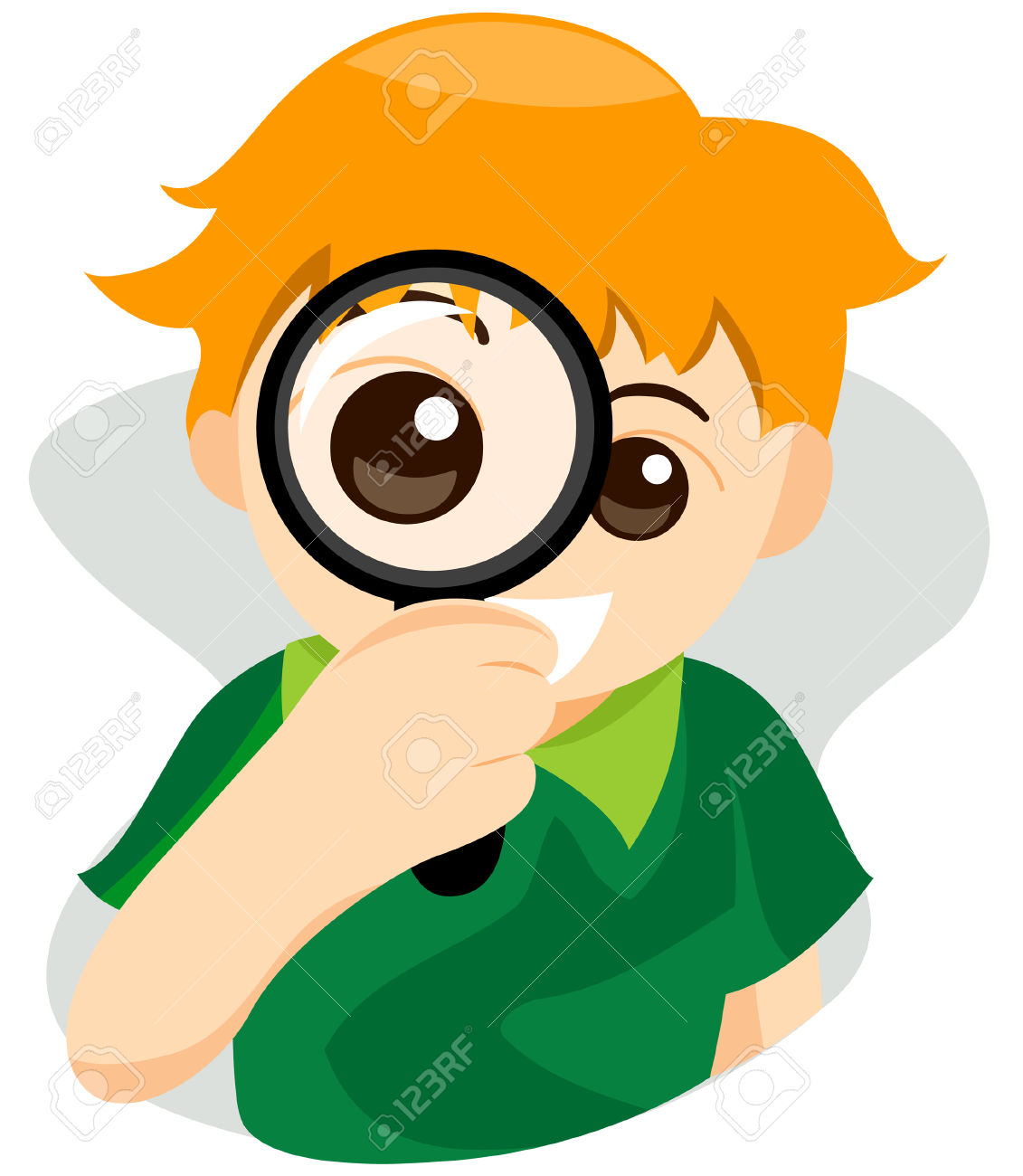 1131x1300 Boy With Magnifying Glass Clipart