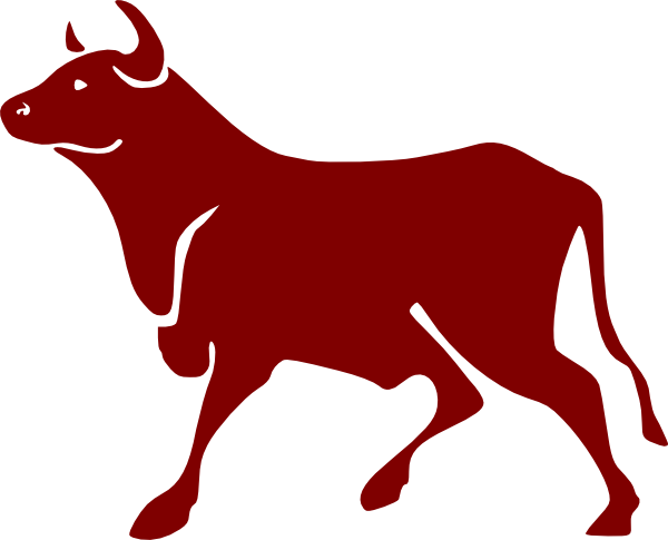 600x485 Cartoon Bull Clip Art