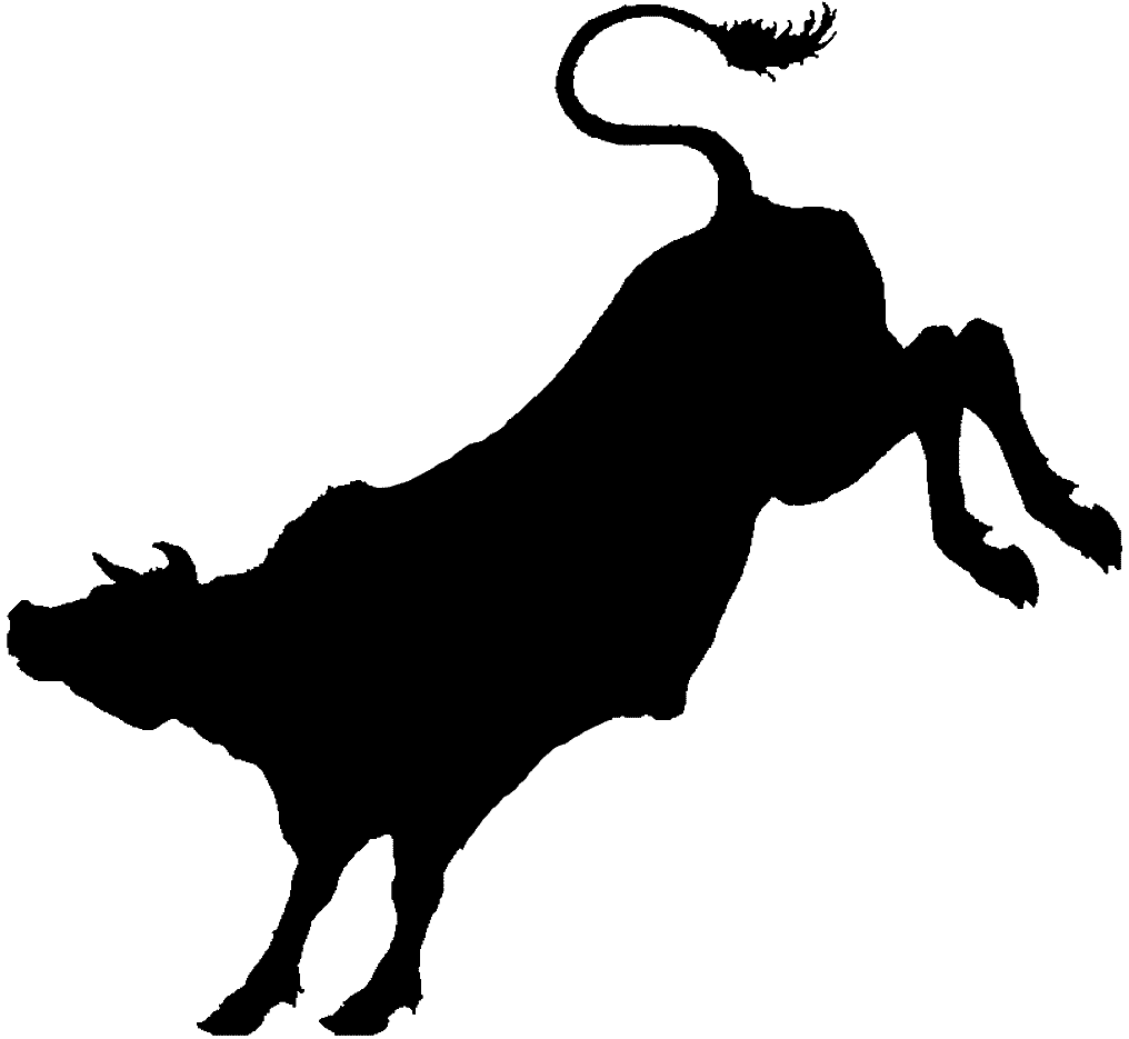 1016x935 Bucking Bull Clipart