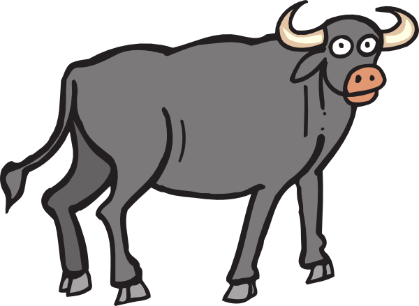 600x439 Bull Clip Art
