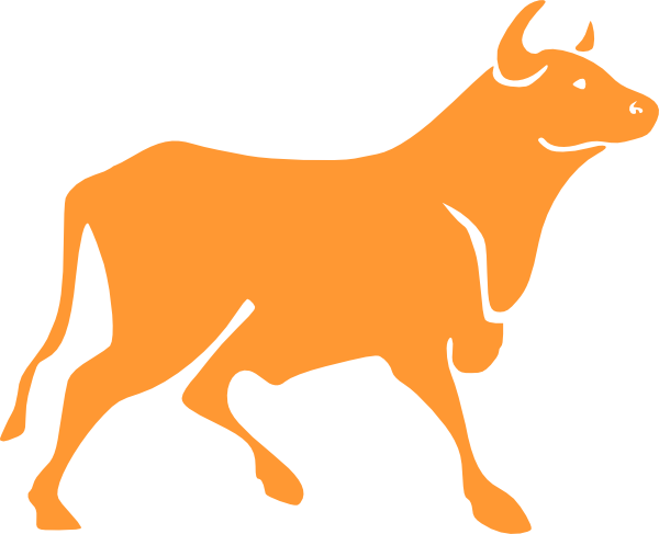 600x487 Bull Clip Art
