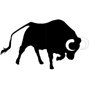 300x300 Bull Clipart Black And White