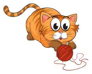 300x242 Illustration Of A Cat. Royalty Free Stock Image