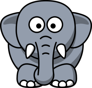 298x285 Cartoon Elephant Clip Art Clip Art