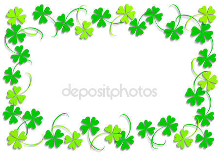 450x318 Four Leaf Clover Border Clip Art