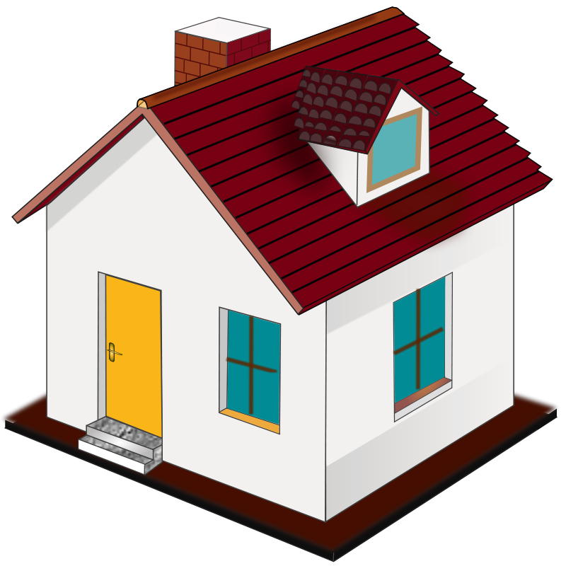 800x800 Clip Art Of A House Clipart Image