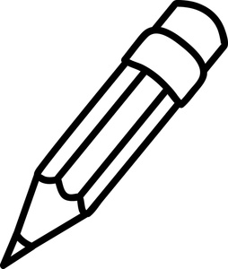 254x300 Pencil Outline Clipart