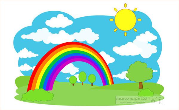 600x369 Rainbow Clipart Kid