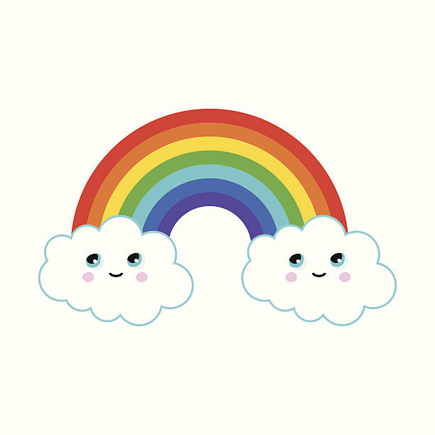 612x612 Rainbow And Cloud Clipart