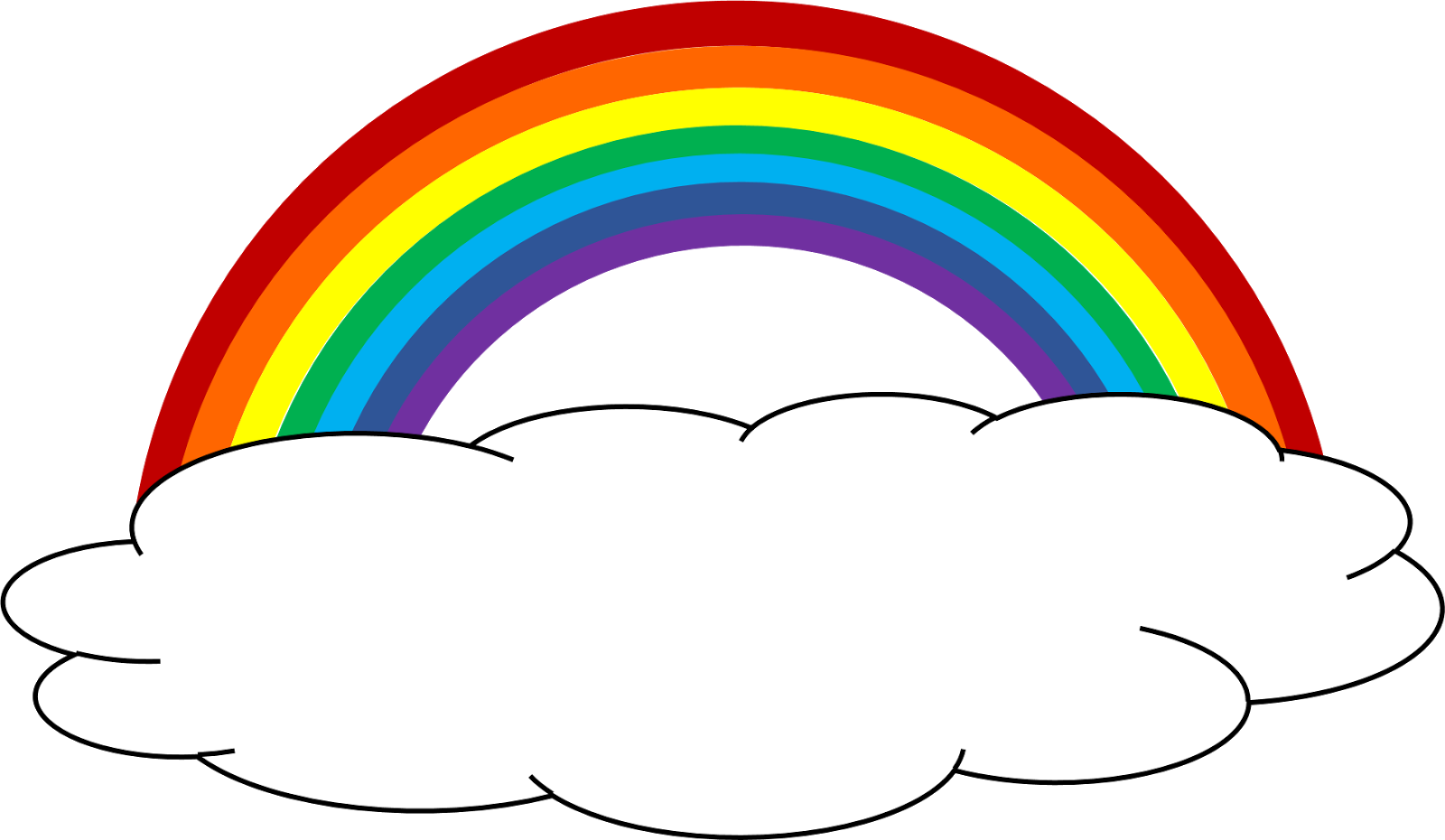 1600x930 Color Clipart Rainbow Cloud