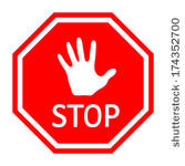 167x150 Hand Stop Sign Clipart